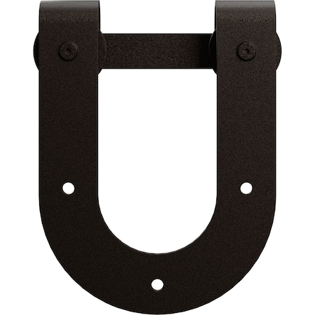 Ekena Millwork Premium Horseshoe Roller Hanger w/ Bolts for Barn Door for 1 3/8" Doors, Arch Bronze GB60013R2AB